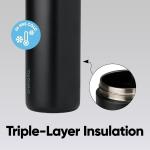FreeSip Insulated Stainless Steel Water Bottle with Straw, BPA-Free Sports Water Bottle,