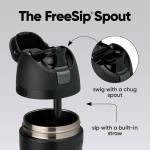 FreeSip Insulated Stainless Steel Water Bottle with Straw, BPA-Free Sports Water Bottle,