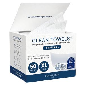 Biobased Face Towel, Disposable Face Towelette, Eczema Association Accepted, Makeup Remover Dry Wipes, Ultra Soft, 1 Pack,