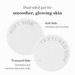 Dual-Textured Facial Pad for Exfoliation and Pore Care with 4.5% AHA Lactic Acid, 0.45% BHA Salicylic Acid
