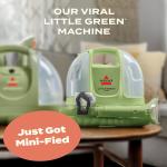 Green Mini Portable Carpet and Upholstery Deep Cleaner, Car/Auto Detailer,