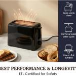 Slice Cool Touch Toaster – 6 Browning Levels, Extra Wide 1.25” Slots for Bagels & Thick Bread, Cancel