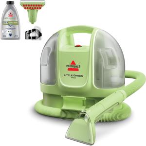 Green Mini Portable Carpet and Upholstery Deep Cleaner, Car/Auto Detailer,