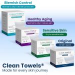 Biobased Face Towel, Disposable Face Towelette, Eczema Association Accepted, Makeup Remover Dry Wipes, Ultra Soft, 1 Pack,