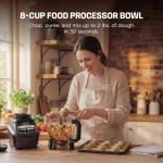 All-in-One Food Processor & Blender for Smoothies | Includes Pitcher, (2) 16 oz. To-Go Cups & 8-Cup Bowl |