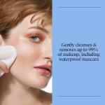 Makeup Remover Micellar Wipes for Face Daily Gently Removes Oil Dirt and Waterproof Makeup in a Simple Fully Plant-Based Cloth, 2 pack