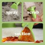 Green Mini Portable Carpet and Upholstery Deep Cleaner, Car/Auto Detailer,