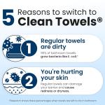 Biobased Face Towel, Disposable Face Towelette, Eczema Association Accepted, Makeup Remover Dry Wipes, Ultra Soft, 1 Pack,