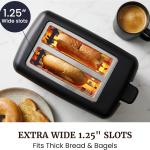 Slice Cool Touch Toaster – 6 Browning Levels, Extra Wide 1.25” Slots for Bagels & Thick Bread, Cancel