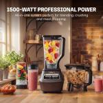 All-in-One Food Processor & Blender for Smoothies | Includes Pitcher, (2) 16 oz. To-Go Cups & 8-Cup Bowl |